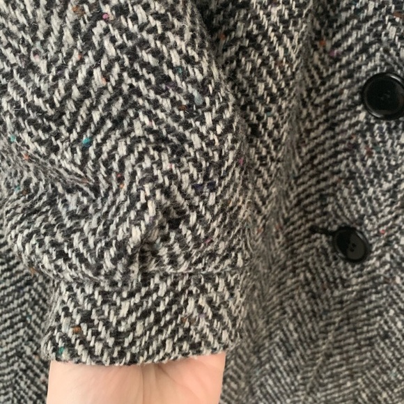 VTG | NY Girl | Tweed | Wool | Coat | Grey - Picture 5 of 6